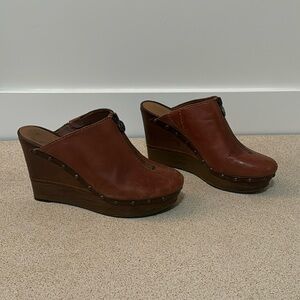 Marc Fisher Leather Corky Wedge